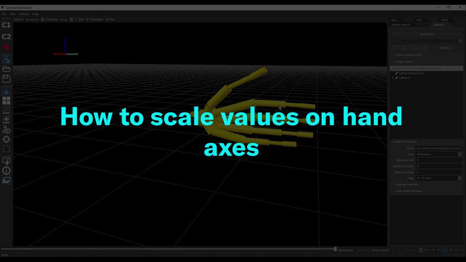 How to scale values on Finger axes